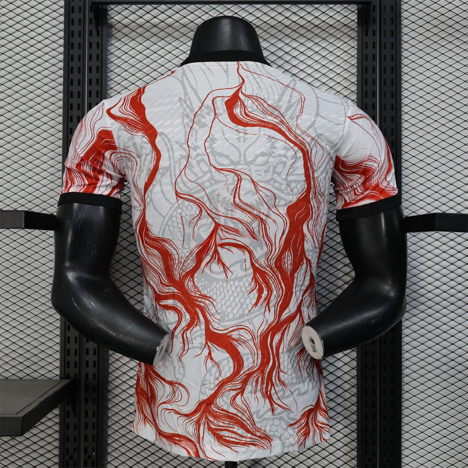 Real Madrid 24-25 Black & Red Loong White Jersey - Player Version - Unitedfutballjersey