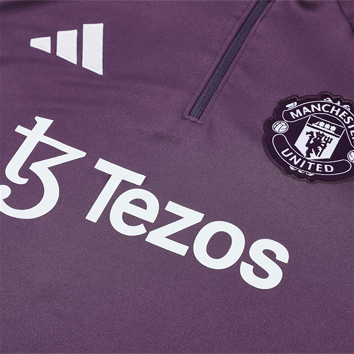 Manchester United 25-26 Long Sleeves Training Set - Purple Top & Black Pants - Unitedfutballjersey