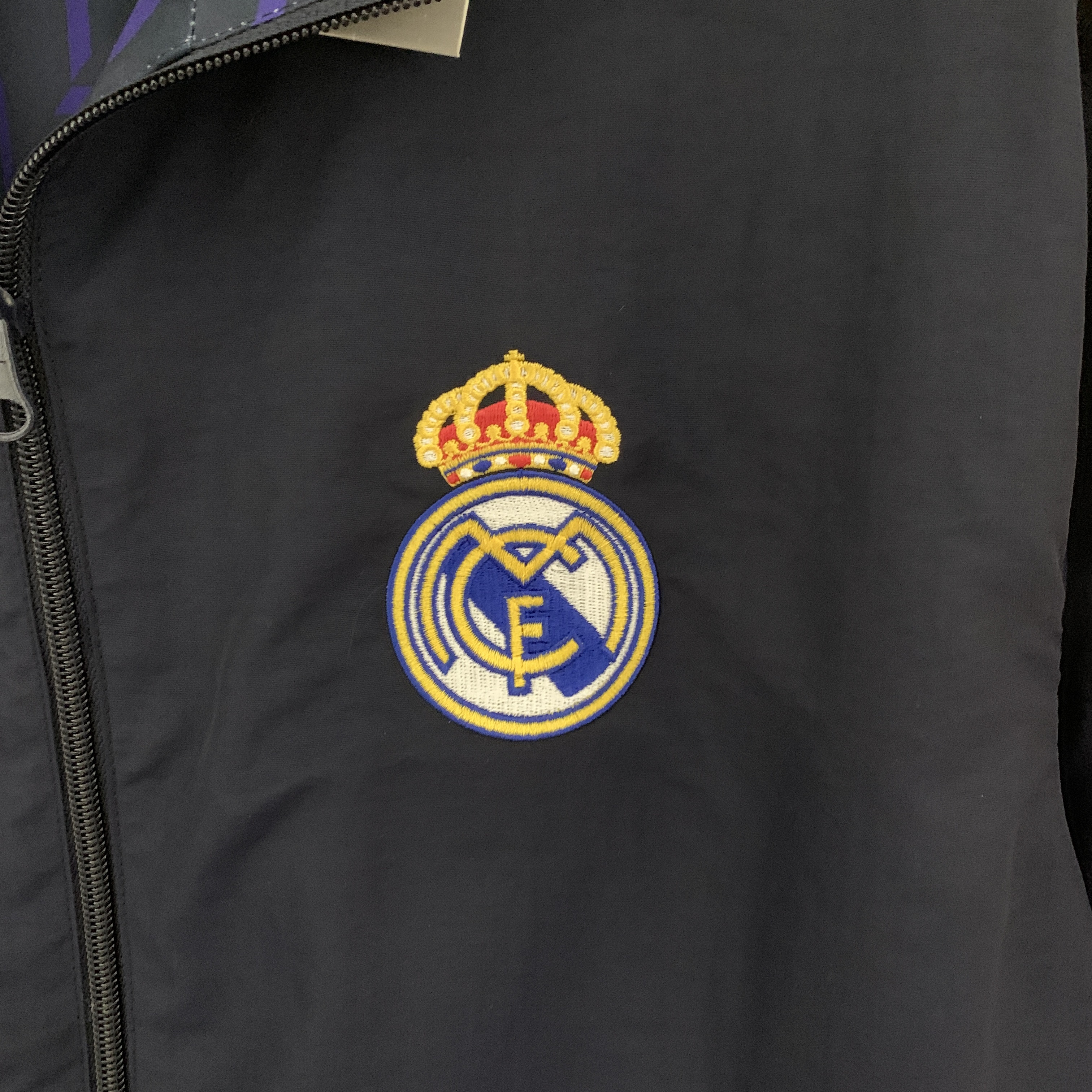 Real Madrid 23-24 Houndstooth Pattern Limited Edition Player Reversible Windbreaker - Unitedfutballjersey