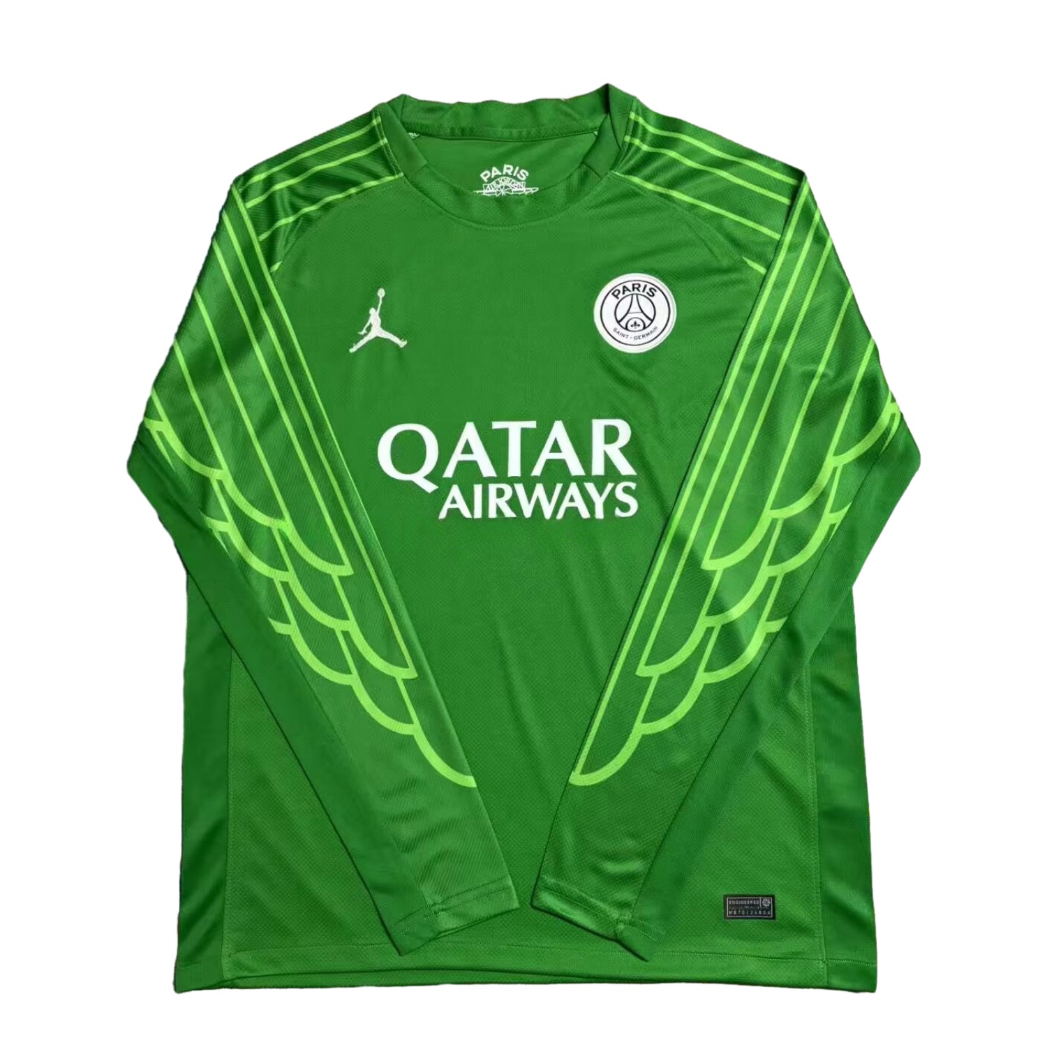 Paris Saint-Germain PSG 24-25 Goalkeeper 5 Green Long Sleeves Jersey - Fans Version - Unitedfutballjersey