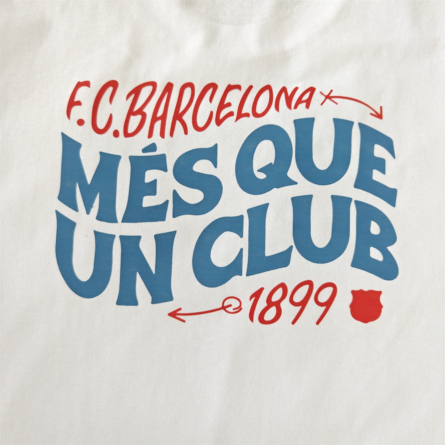 B.A.R.S.A Més Que Un Club Skateboard Aesthetics T-shirt【White】 - Unitedfutballjersey