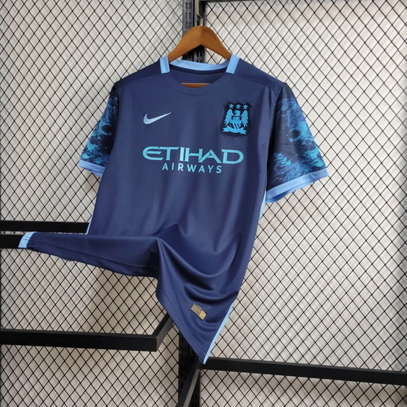 Retro Manchester City 2015-16 Away Stadium Jersey - Unitedfutballjersey