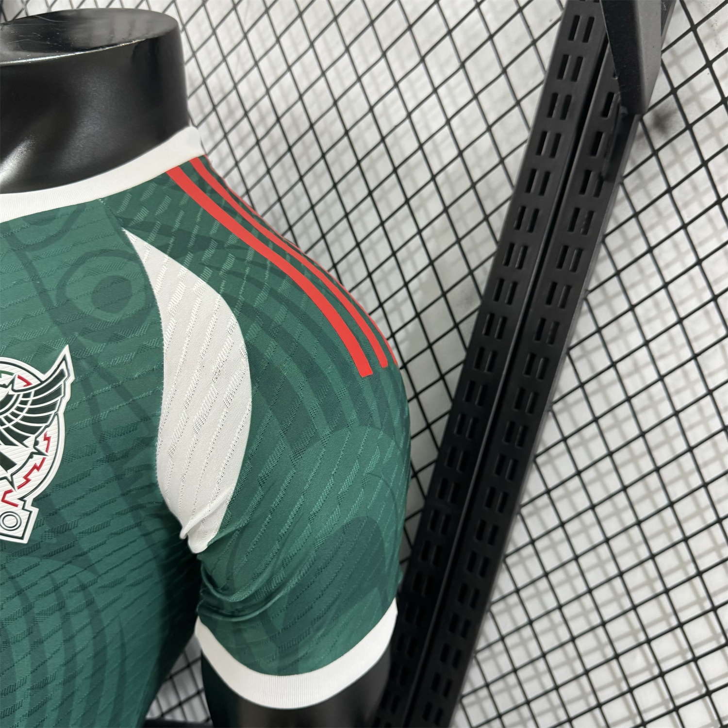 Mexico 25-26 Green Human Face Shaped Pattern Special Jersey - Player Version - Unitedfutballjersey