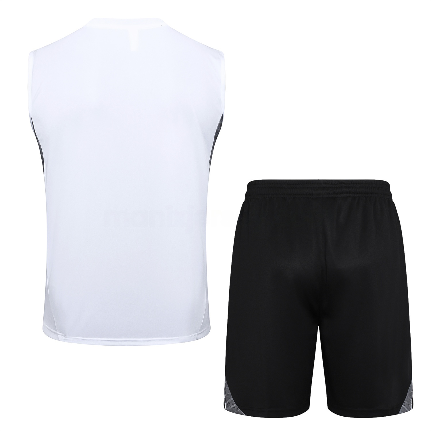 Real Madrid 25-26 Vest Training Set - White Vest and Black Shorts - Unitedfutballjersey
