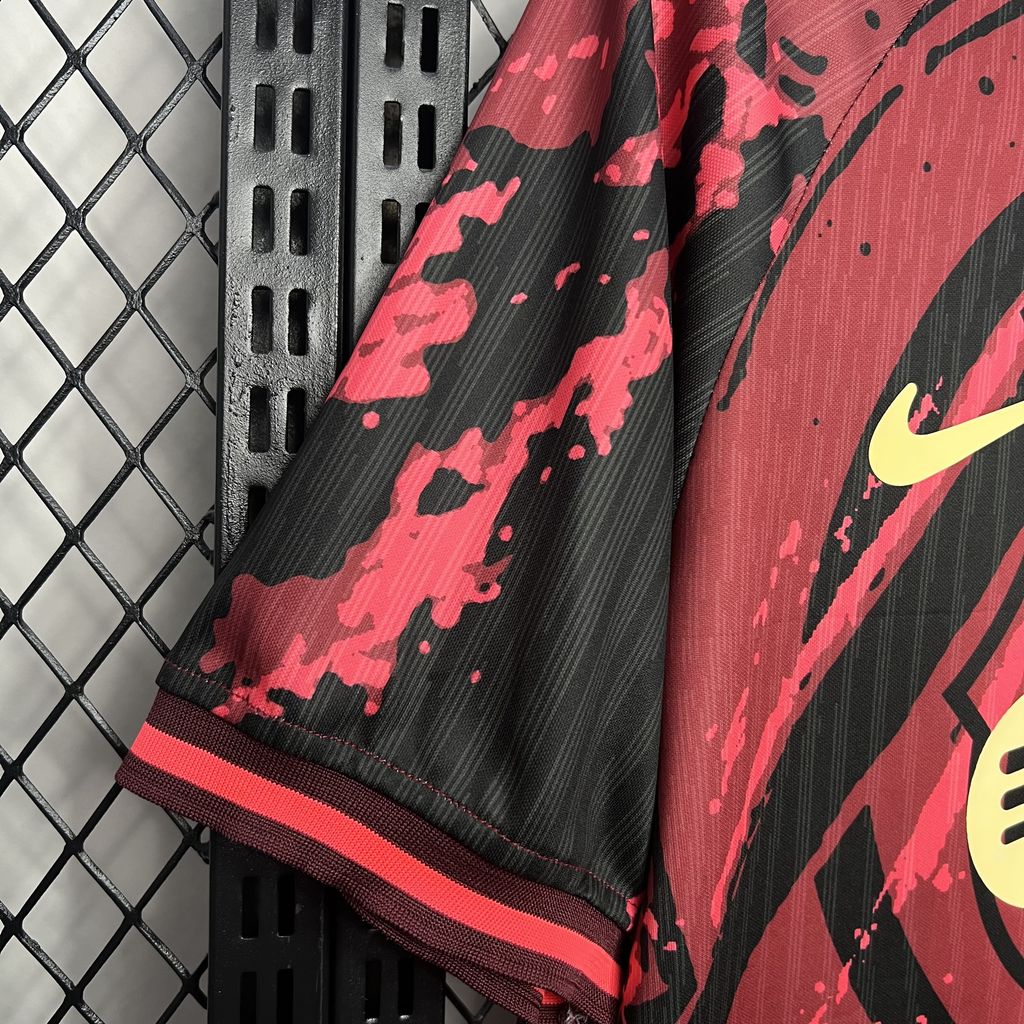 B.A.R.S.A 24-25 Red Crest Special Edition Jersey - Fans Version - Unitedfutballjersey