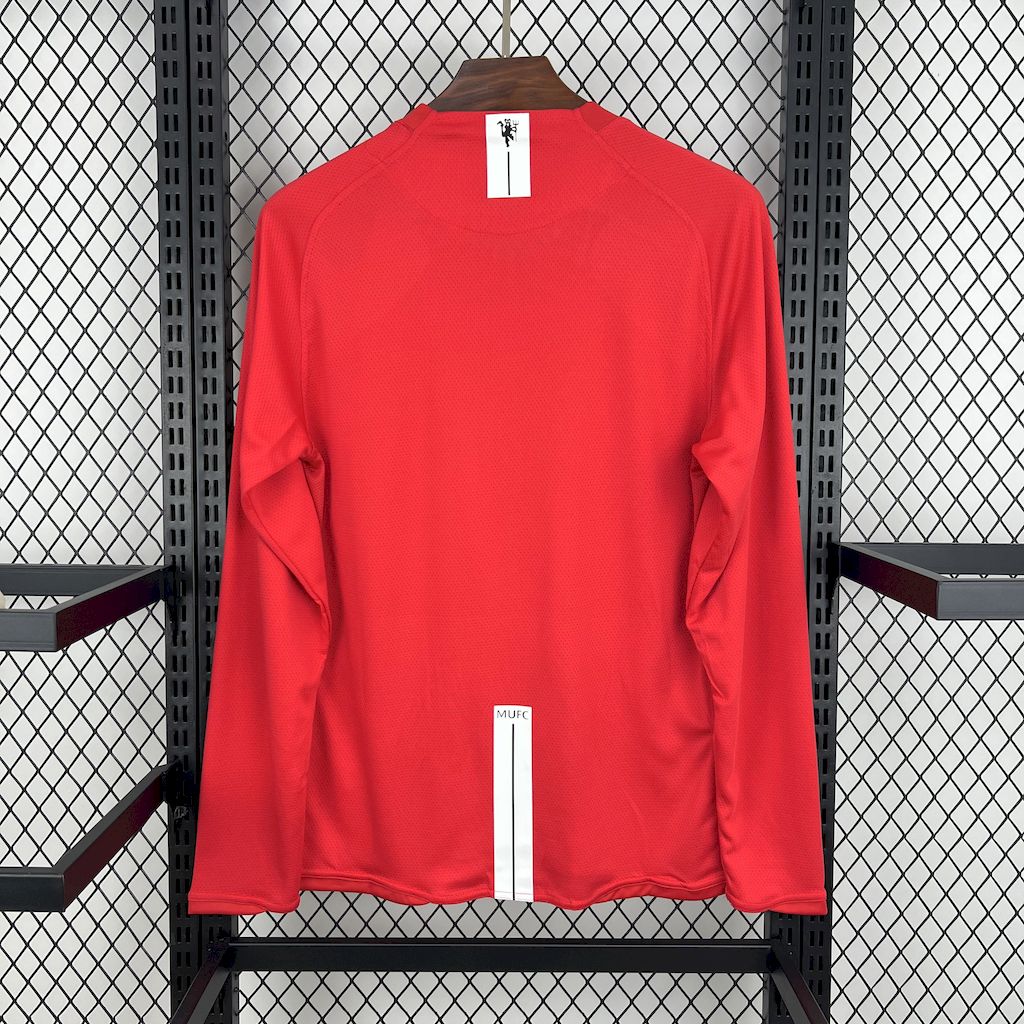 Retro Manchester United 07-08 Champions League Final Home Long Sleeve Jersey - Unitedfutballjersey