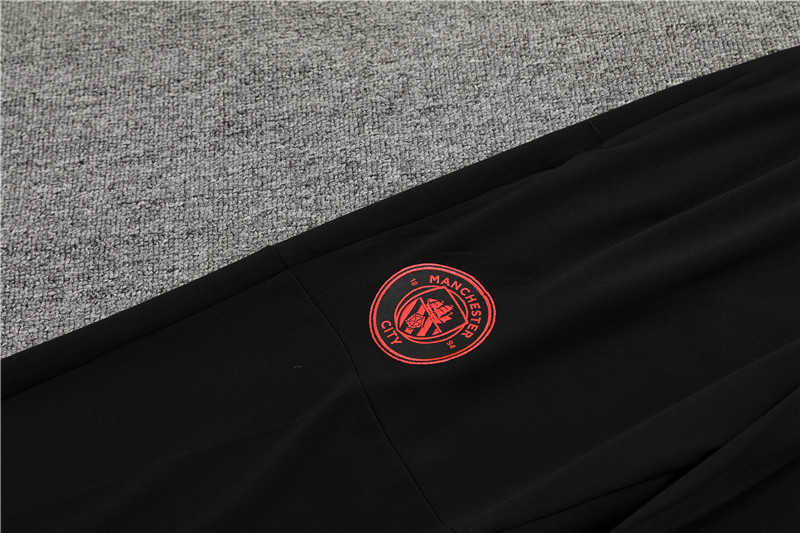 Manchester City 23-24 Kids Long Sleeve Training Set Orange - Unitedfutballjersey