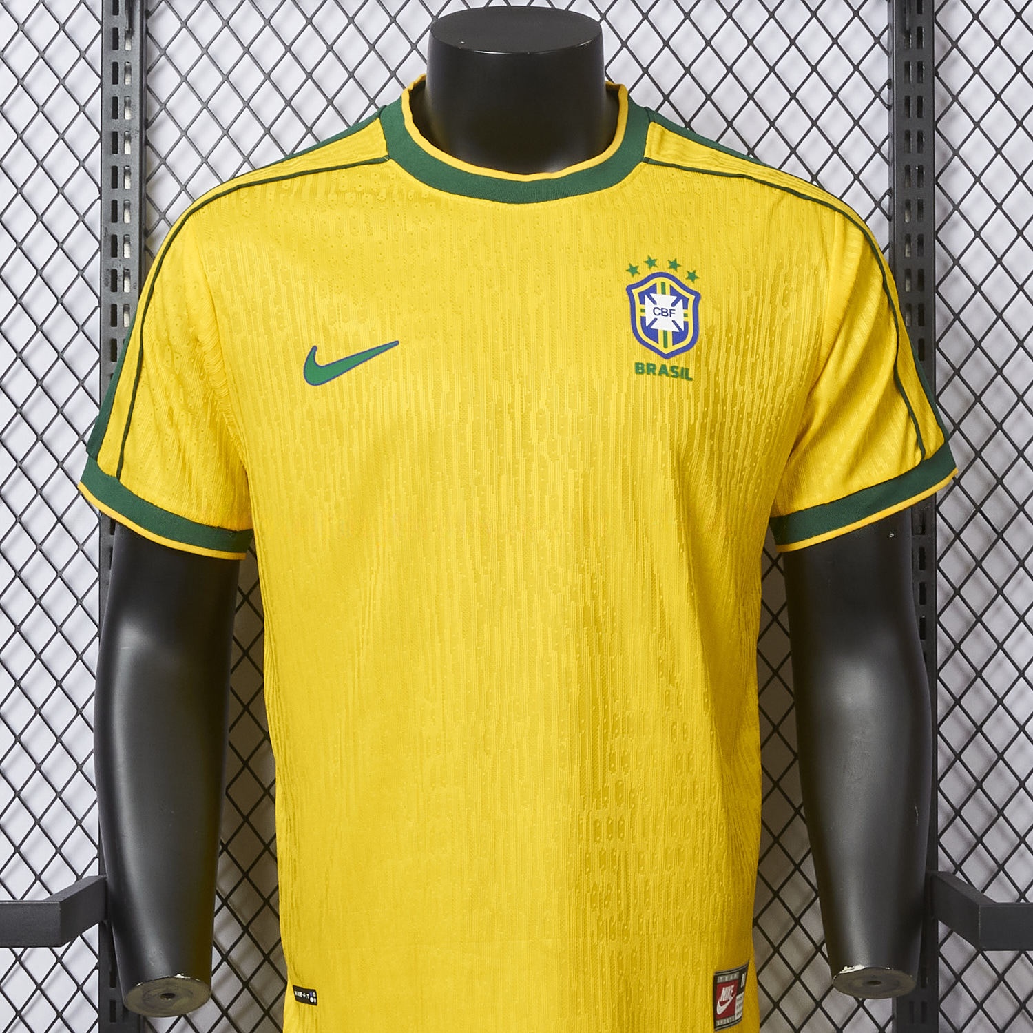 Retro Brazil 1998 Home Jersey - Player Version - Unitedfutballjersey