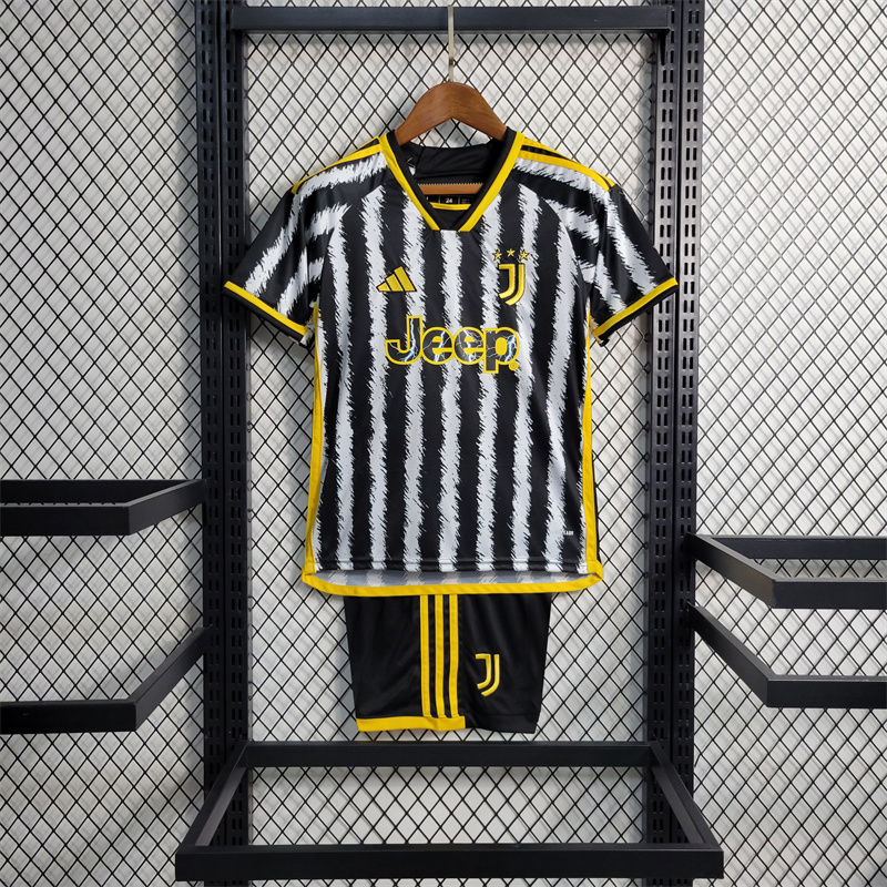 Juventus 23-24 Home Kids Kit - Unitedfutballjersey
