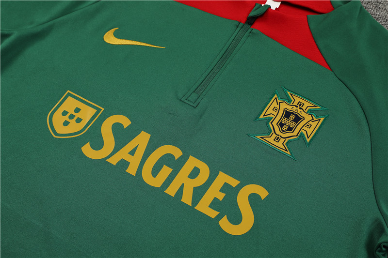 Portugal 23-24 Long Sleeve Training Set -Green - Unitedfutballjersey