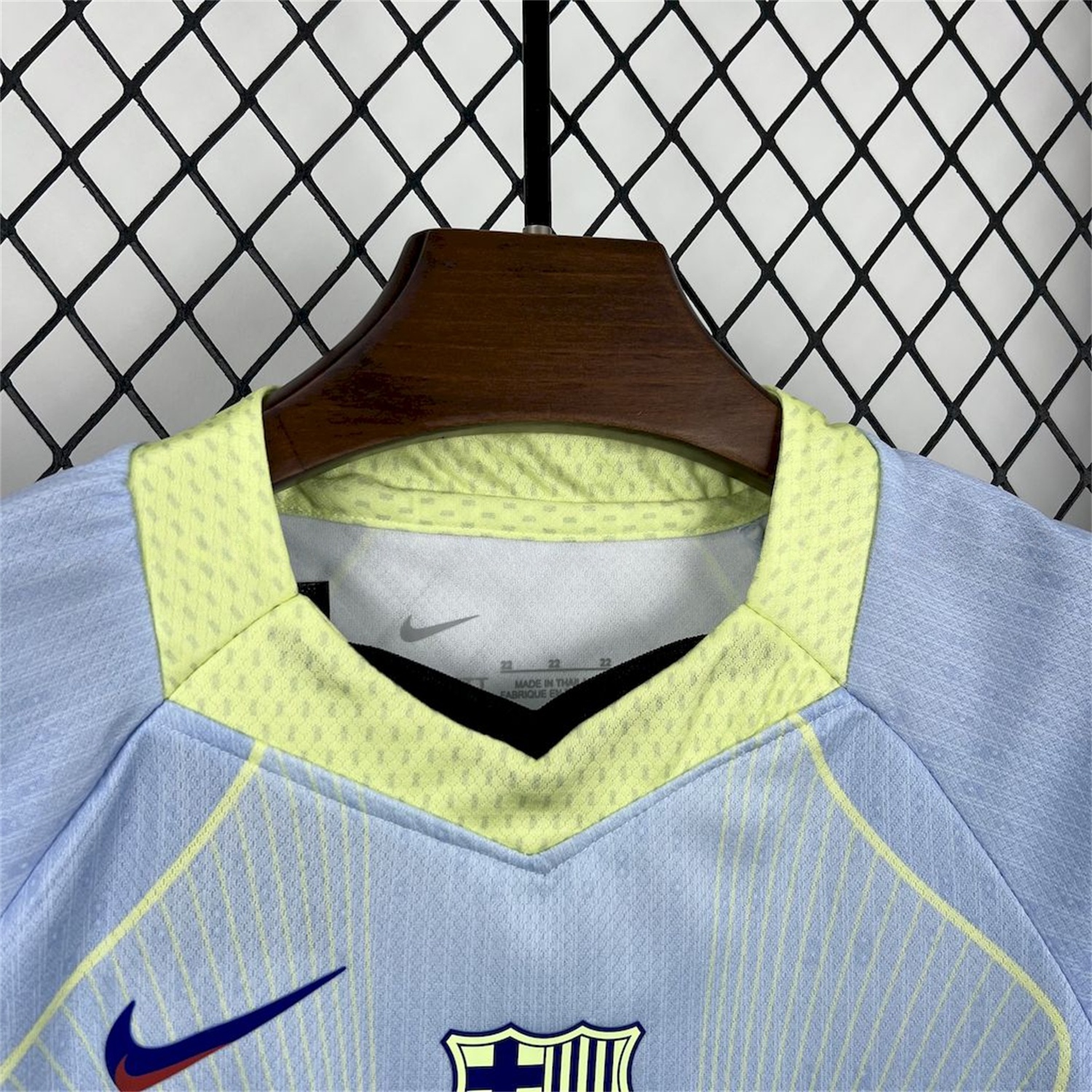 Barcelona 25-26 T90 White Lines Light Blue Gradient Special Kids Kit - Unitedfutballjersey