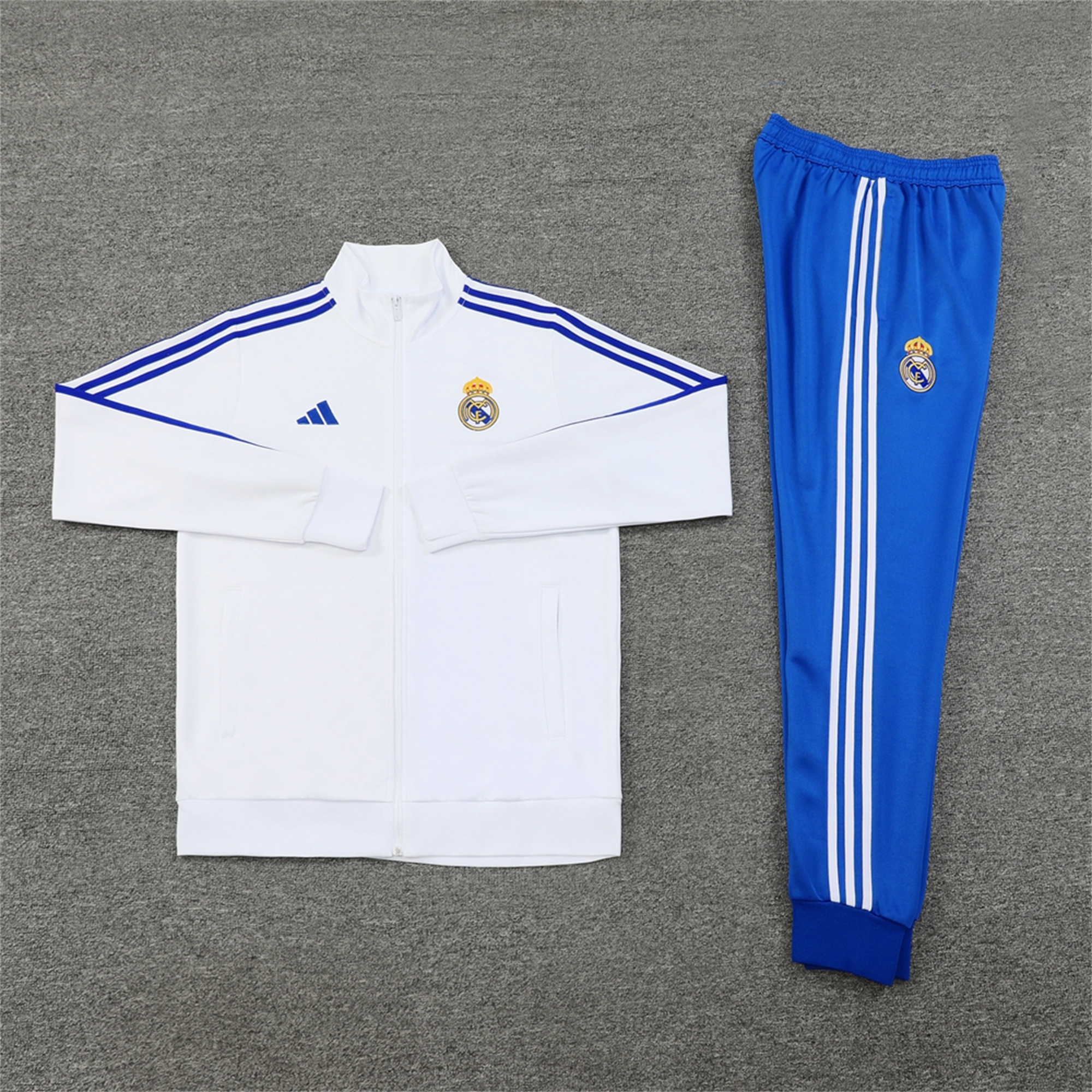 Real Madrid 24-25 Jacket Training Tracksuit - Blue & White - Unitedfutballjersey