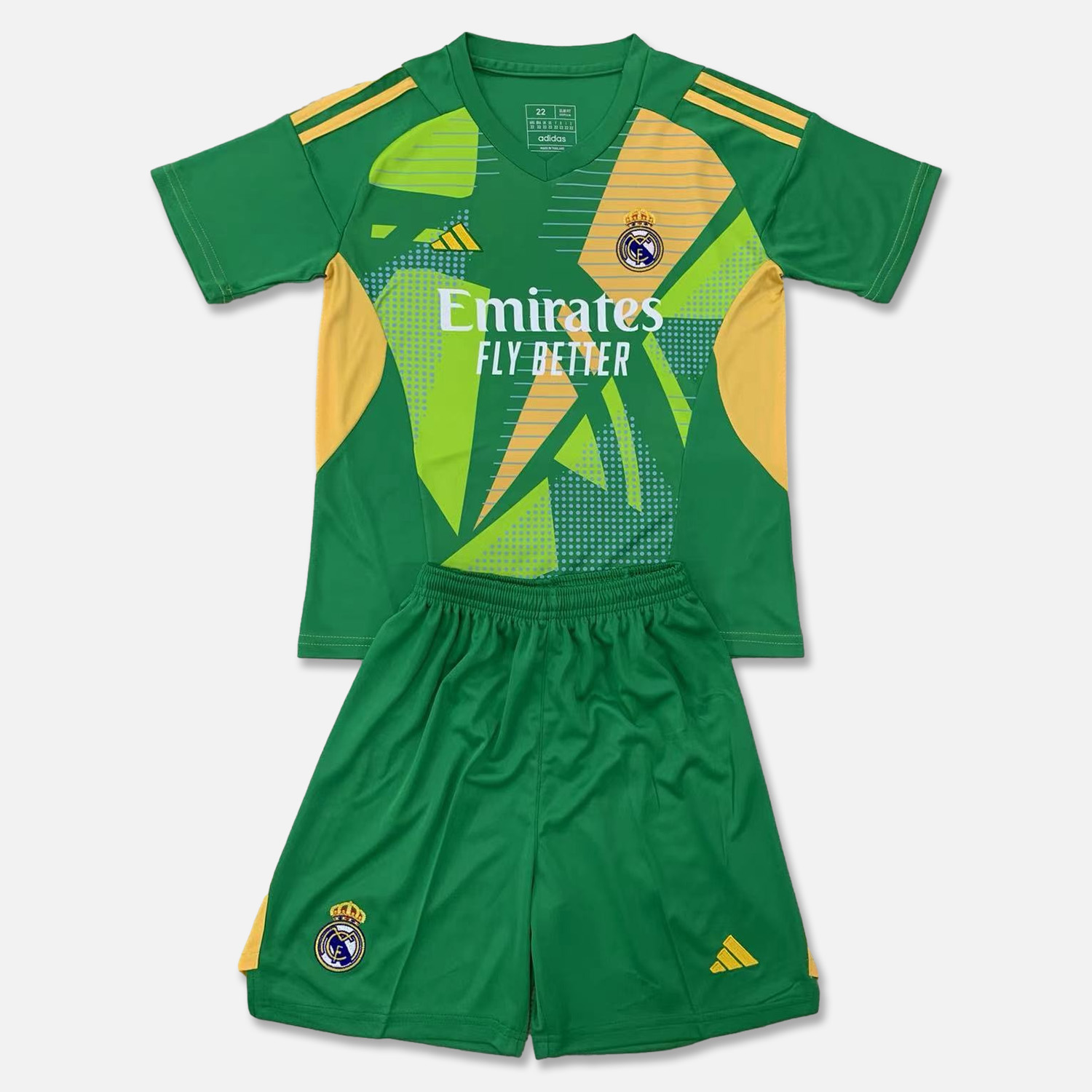 Real Madrid 24-25 Goalkeeper Kids Kit - Green - Unitedfutballjersey