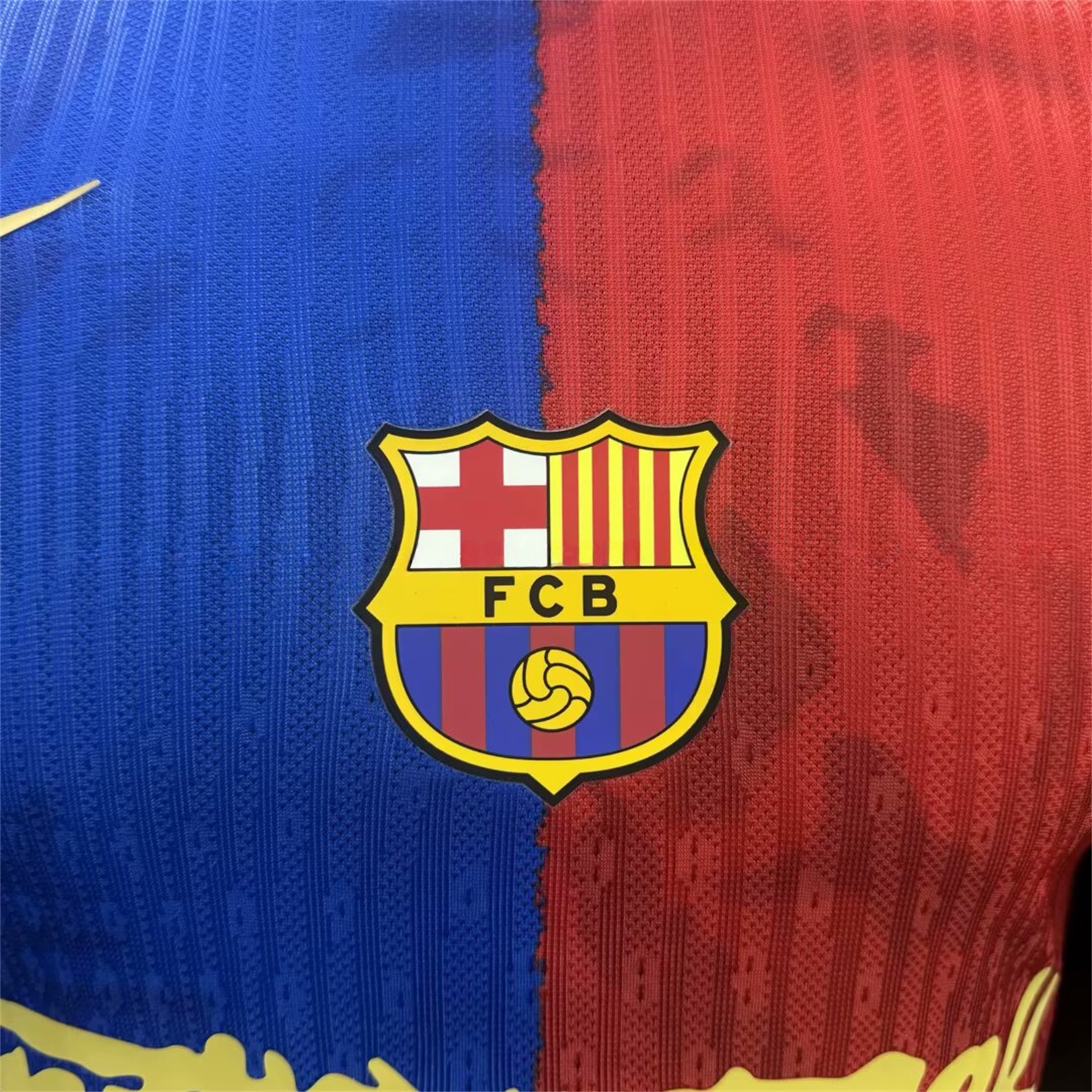 B.A.R.S.A x Travis Scott 25-26 Red & Blue Special Jersey - Player Version - Unitedfutballjersey