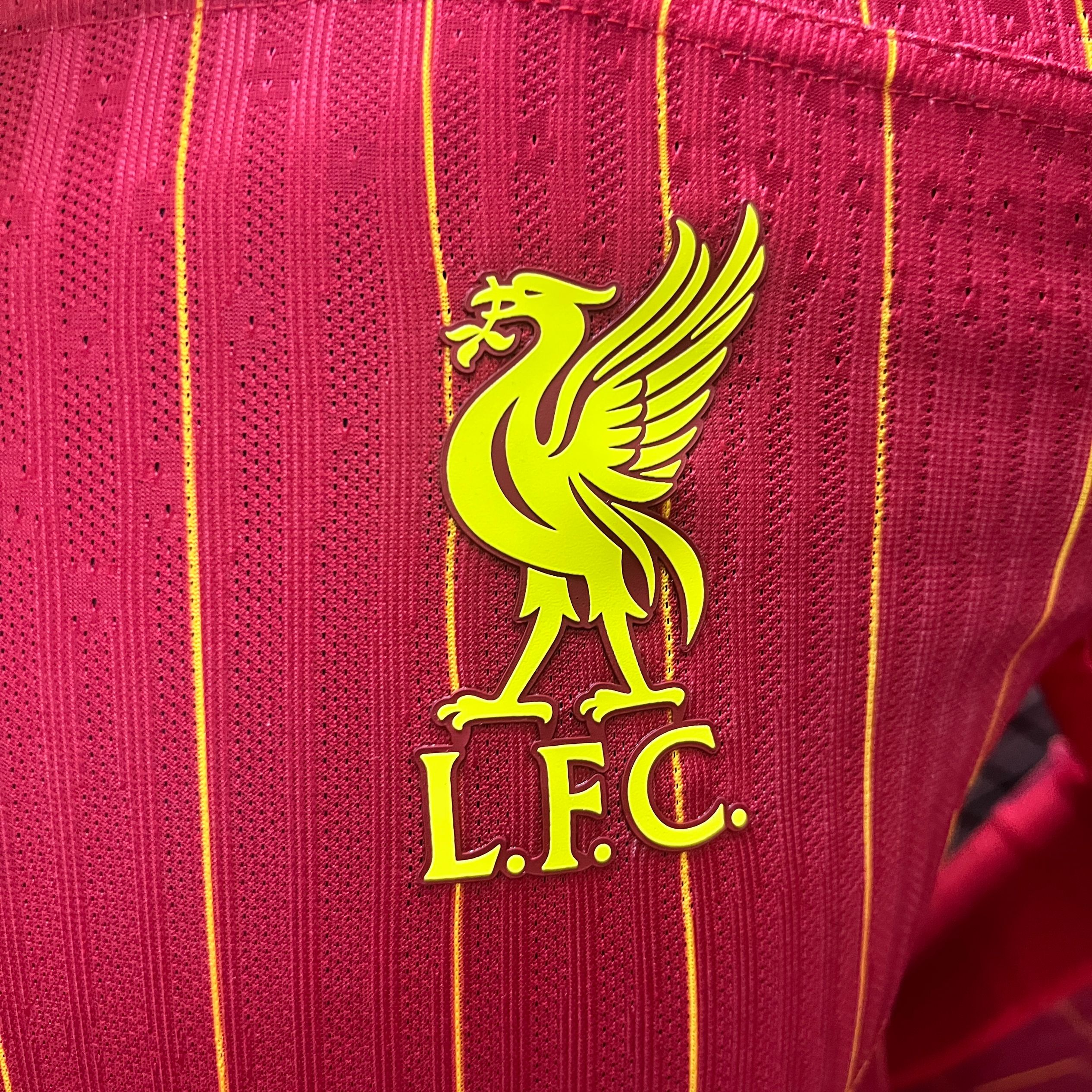 Liver.pool 24-25 Home Long Sleeve Jersey - Player Version - Unitedfutballjersey