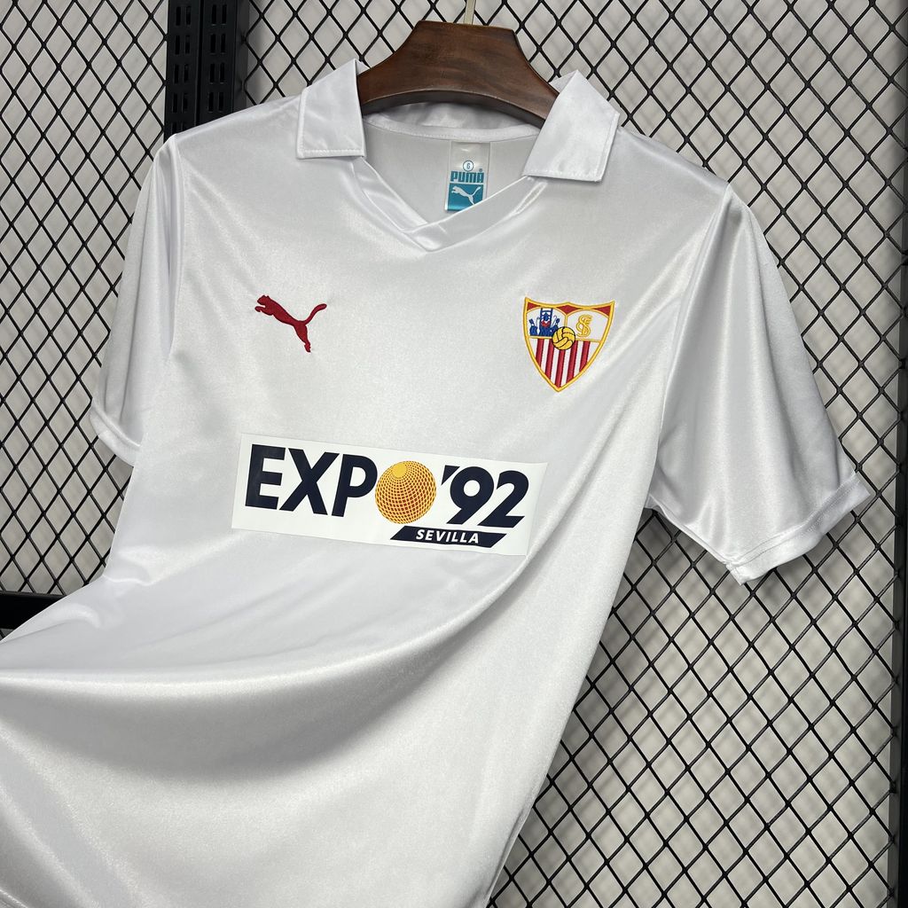 Retro Sevilla FC 1987-90 Home Jersey - Unitedfutballjersey