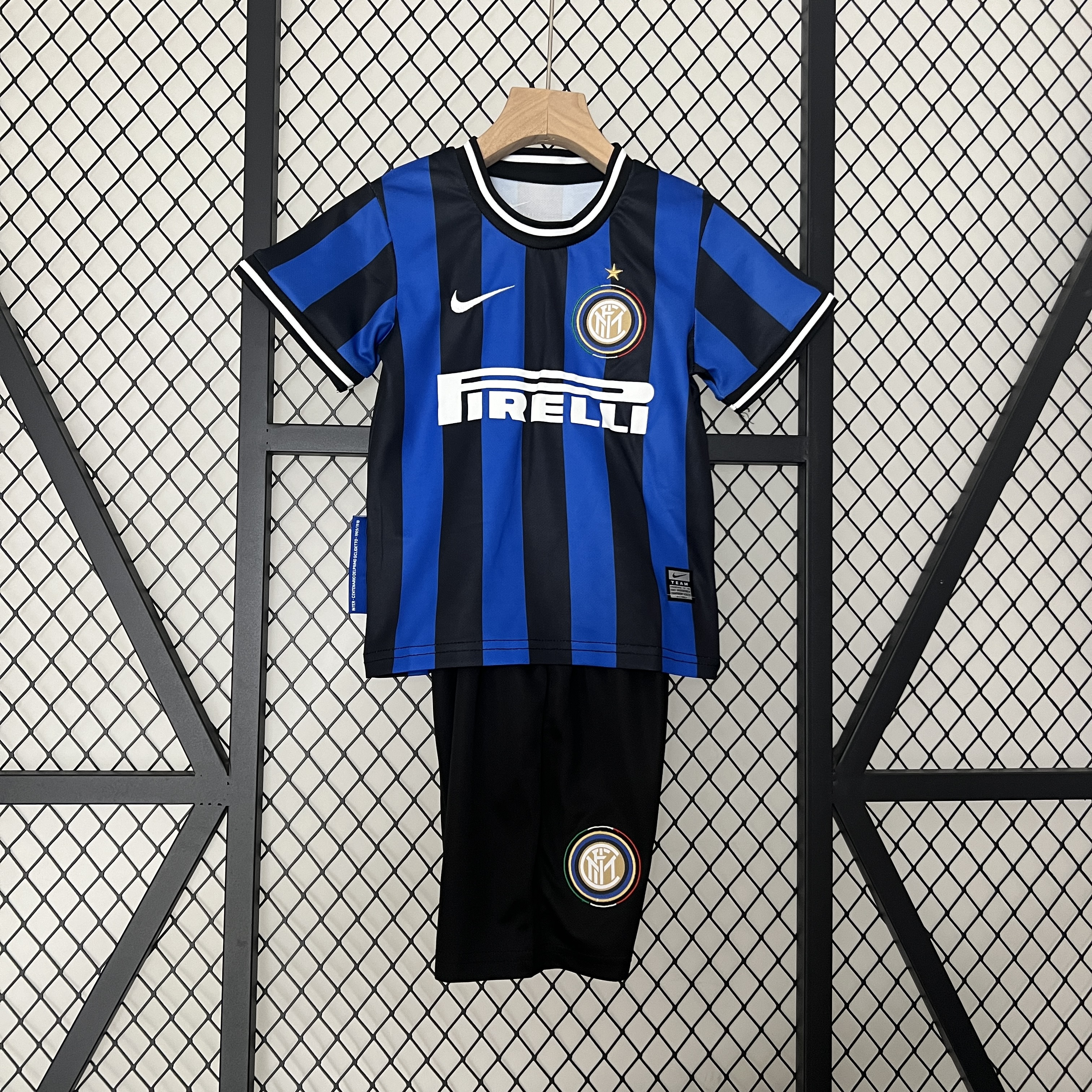 Retro Inter Milan 09-10 Home Stadium Kids Kit - Unitedfutballjersey