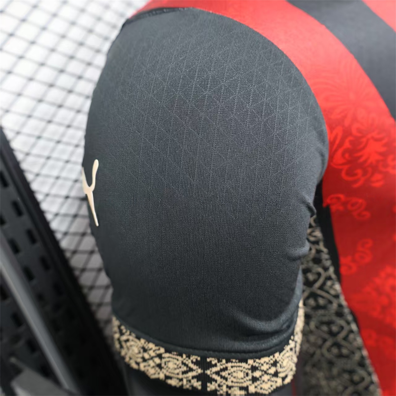 AC Milan 25-26 Team Name Advertisement Red & Black POLO Special Jersey - Player Version - Unitedfutballjersey