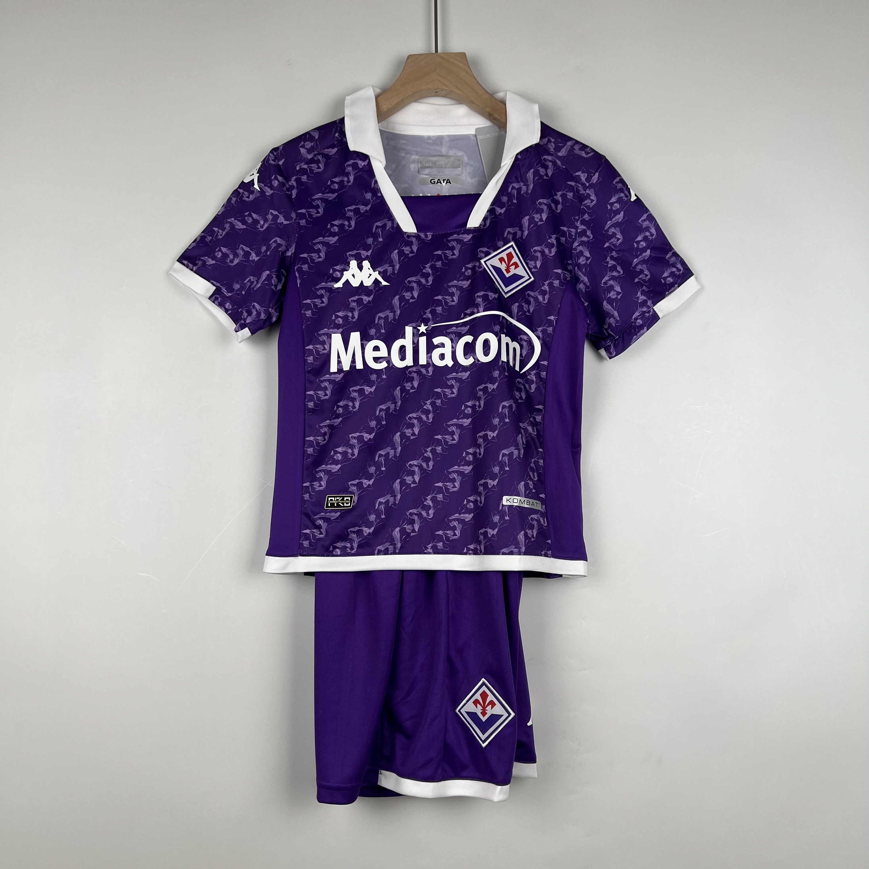Fiorentina 23-24 Home Stadium Kids Kit - Unitedfutballjersey