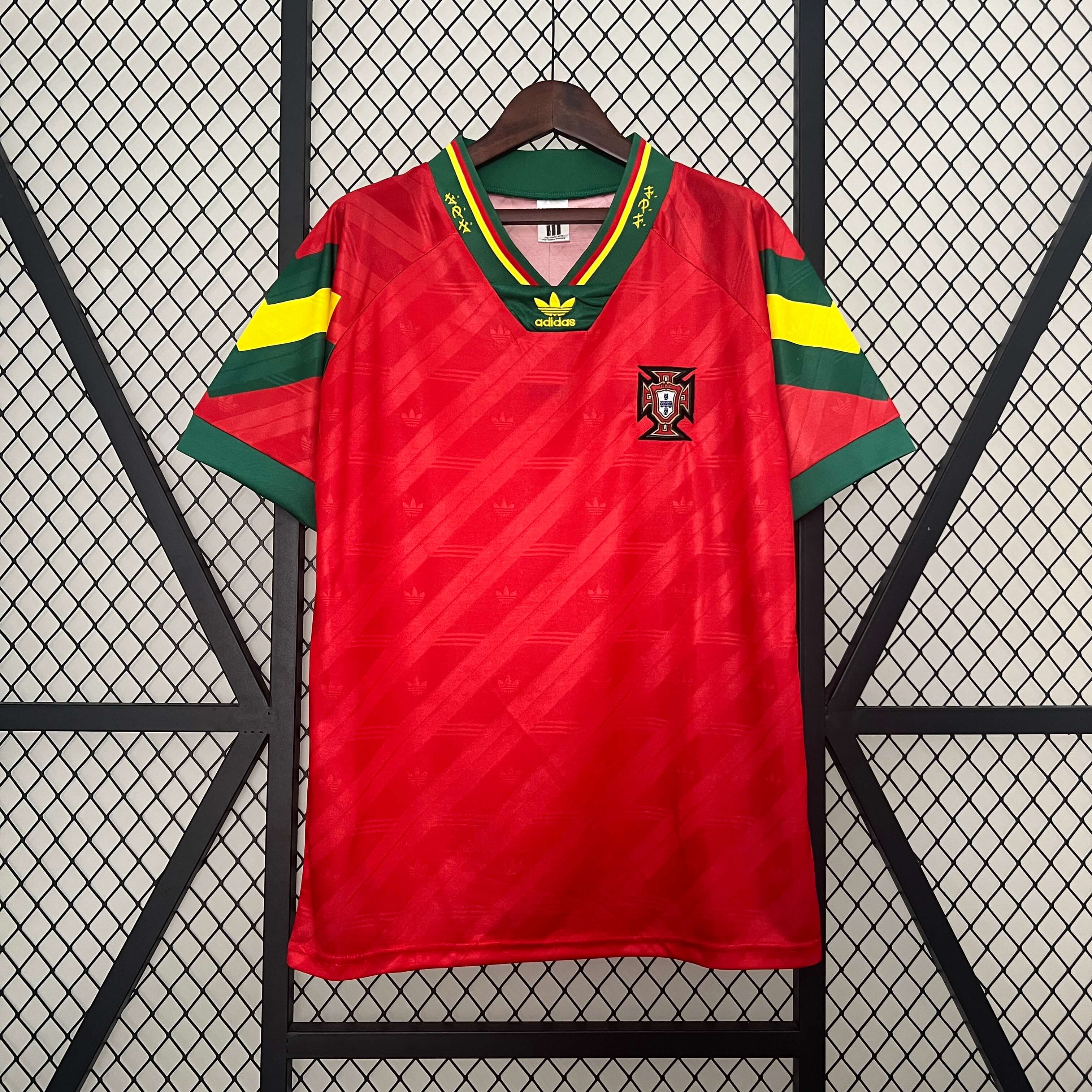 Retro Portugal 1992 Home Stadium Jersey - Unitedfutballjersey