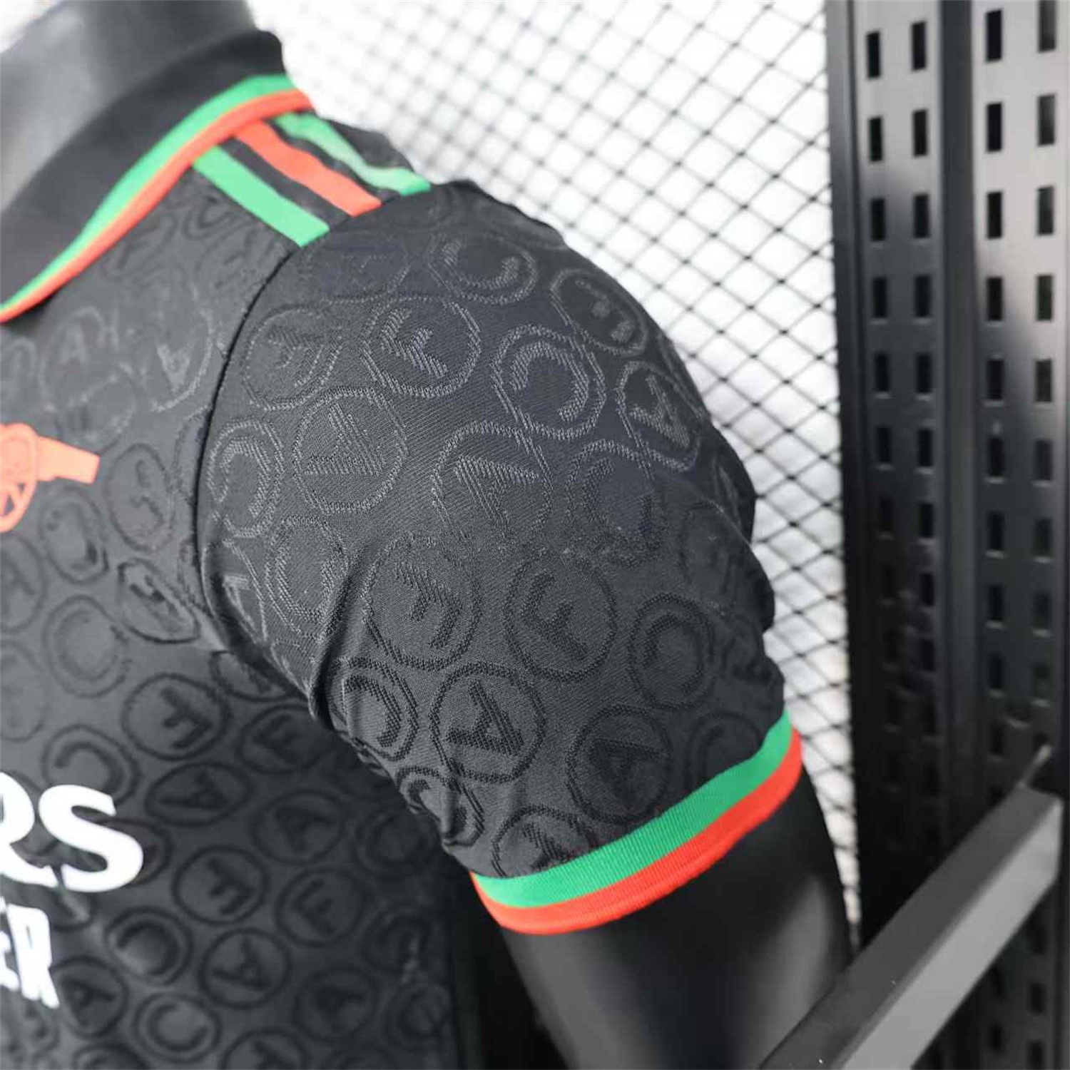 Arsenal 25-26 Black POLO Letter Pattern Special Jersey - Player Version - Unitedfutballjersey