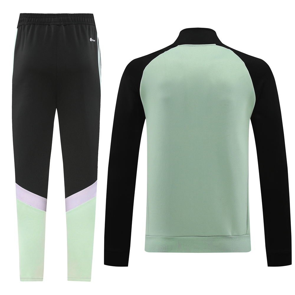 Real Madrid 24-25 Originals LFSTLR Jacket Training Tracksuit - Black and Light Green - Unitedfutballjersey