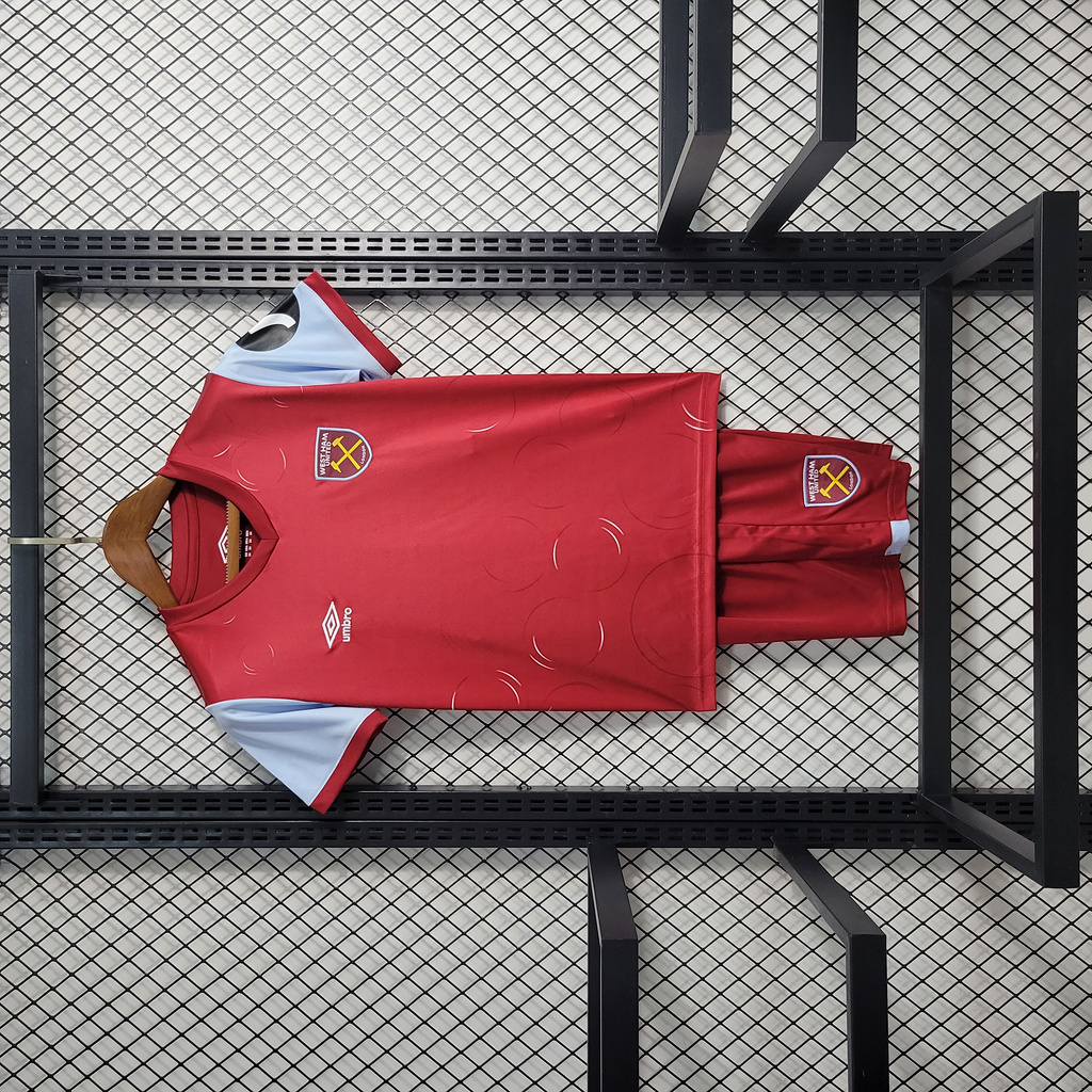 West Ham United 23-24 Home Kids Kit - Unitedfutballjersey