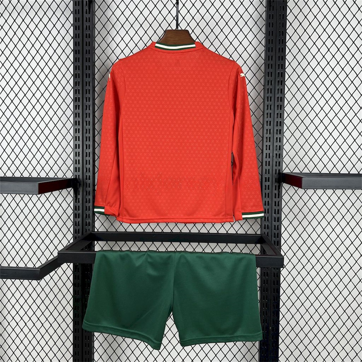 Portugal 2025-26 Home Long Sleeves Kids Kit - Unitedfutballjersey