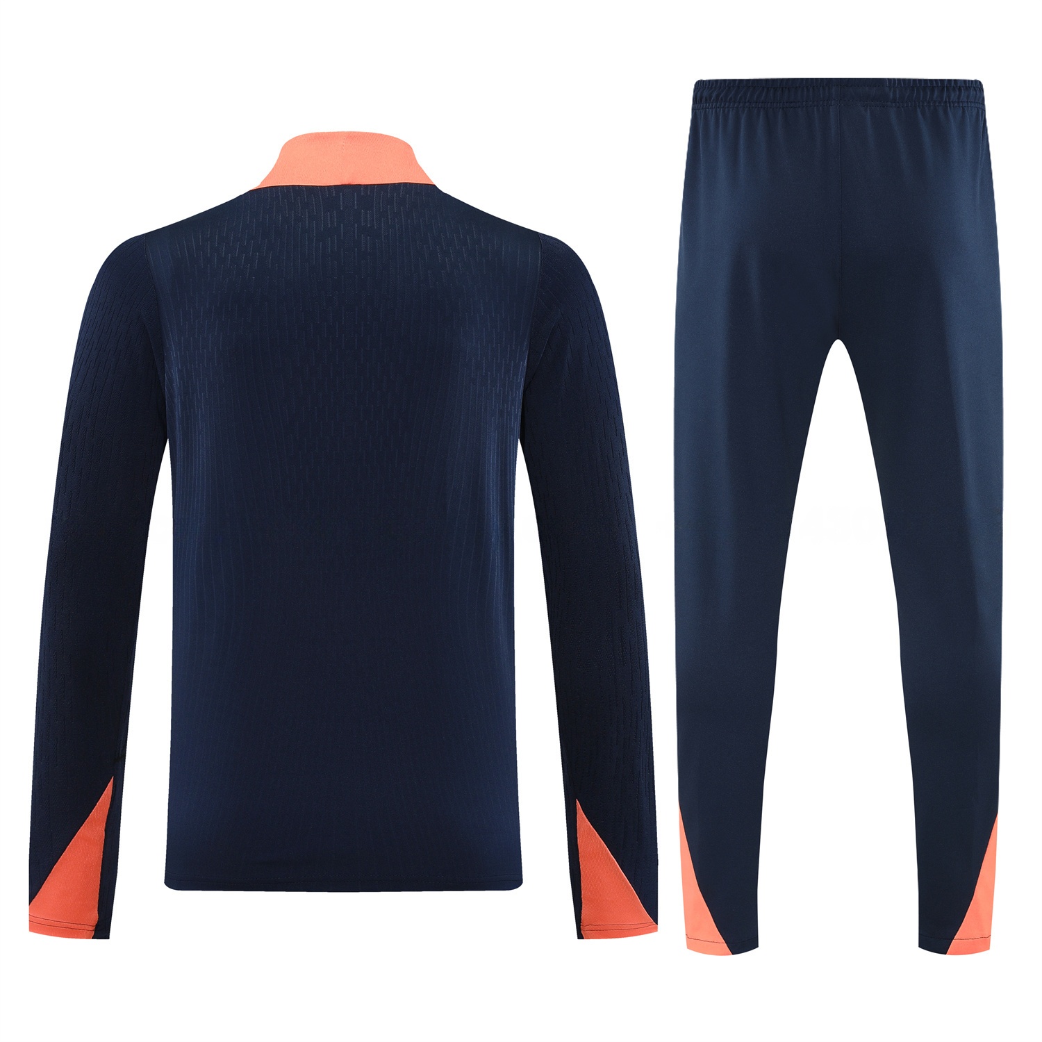 Barcelona 25-26 Long Sleeve Training Set - Deep Blue Top and Deep Blue Pants - Unitedfutballjersey