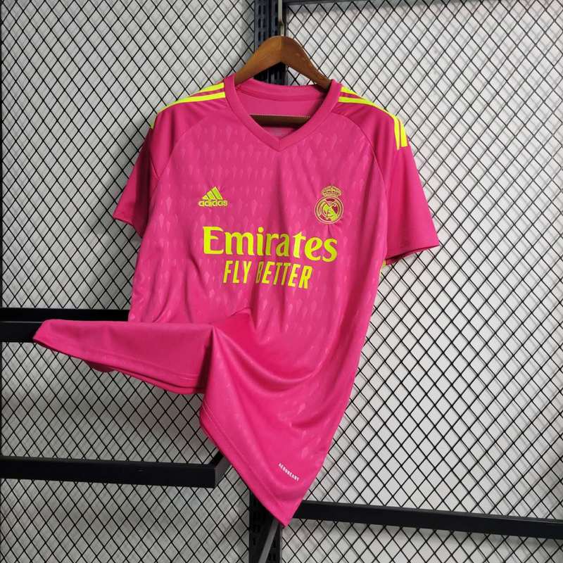 Real Madrid 23-24 Pink Goalkeeper Jersey - Fans Version - Unitedfutballjersey