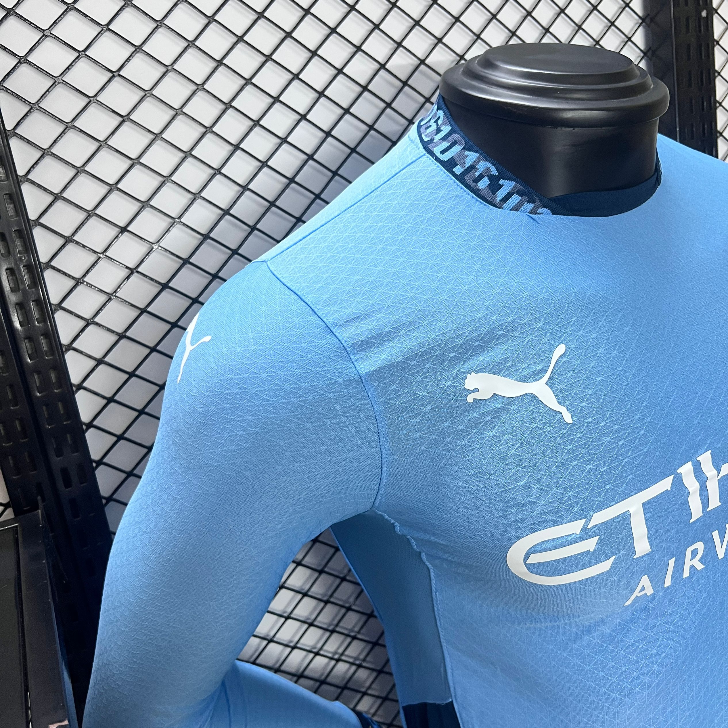 Manchester City 24-25 Home Long Sleeve Jersey - Player Version - Unitedfutballjersey