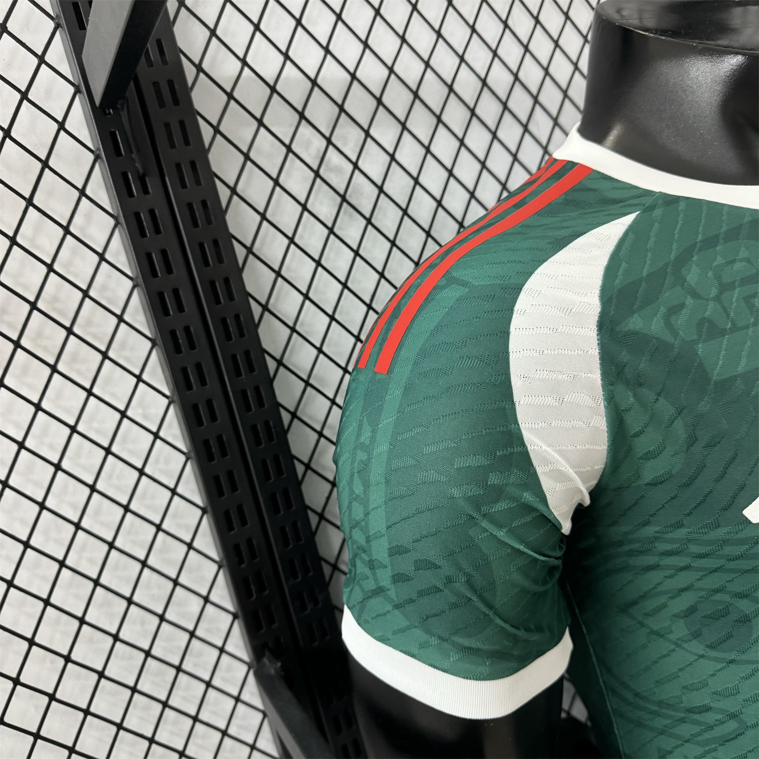 Mexico 25-26 Green Human Face Shaped Pattern Special Jersey - Player Version - Unitedfutballjersey