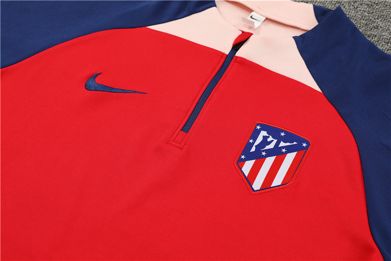 Atletico Madrid 23-24 Long Sleeve Training Set -Red - Unitedfutballjersey