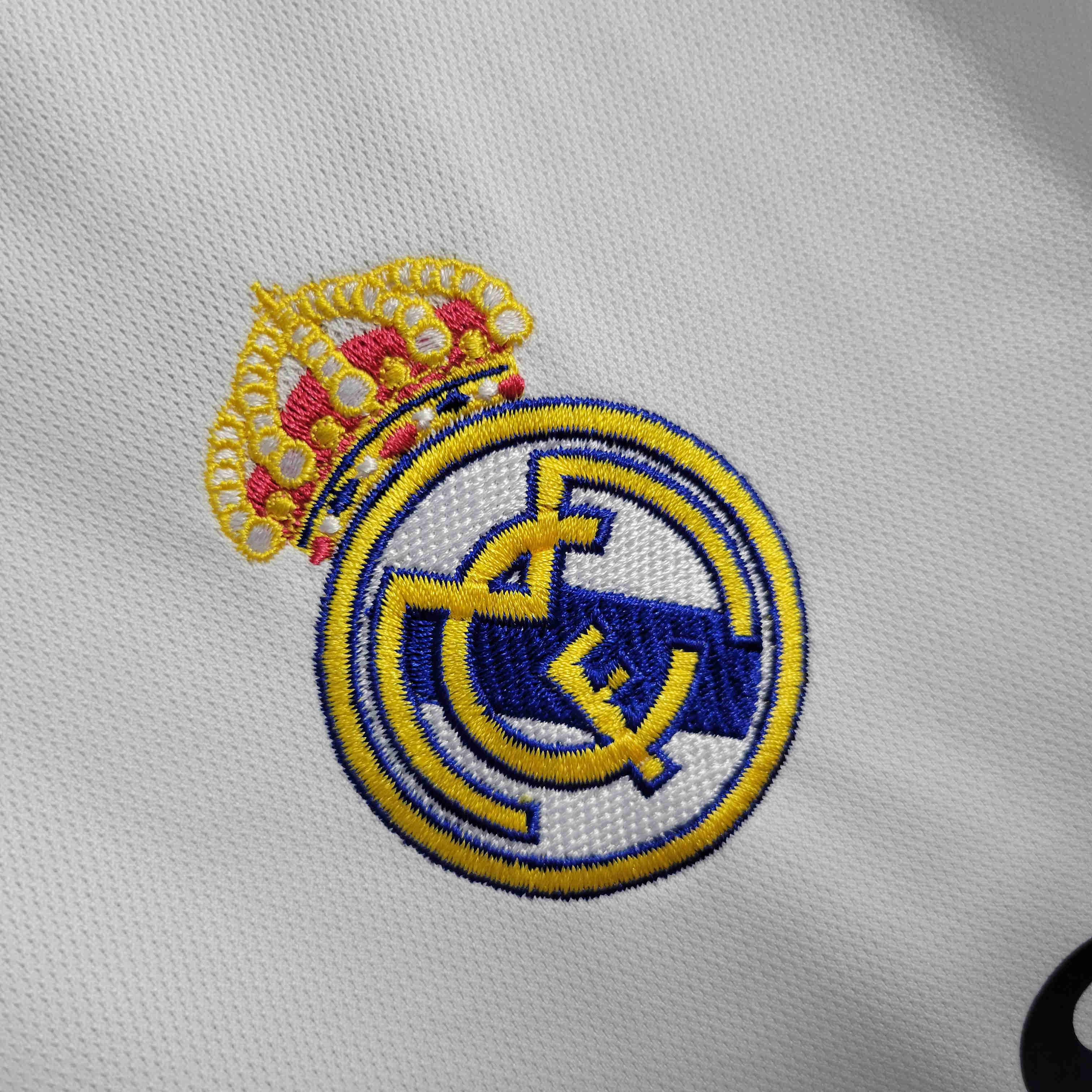 23-24 Real Madrid Home Long Sleeve Jersey - Fans Version - Unitedfutballjersey