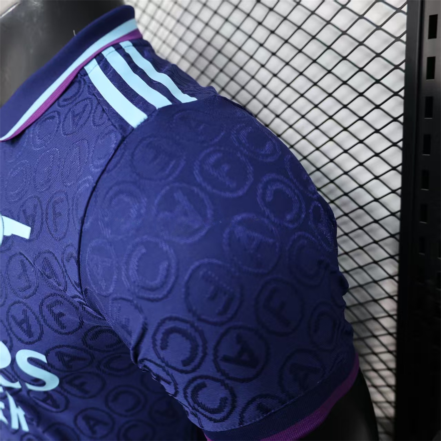 Arsenal 25-26 Deep Blue POLO Letter Pattern Special Jersey - Player Version - Unitedfutballjersey