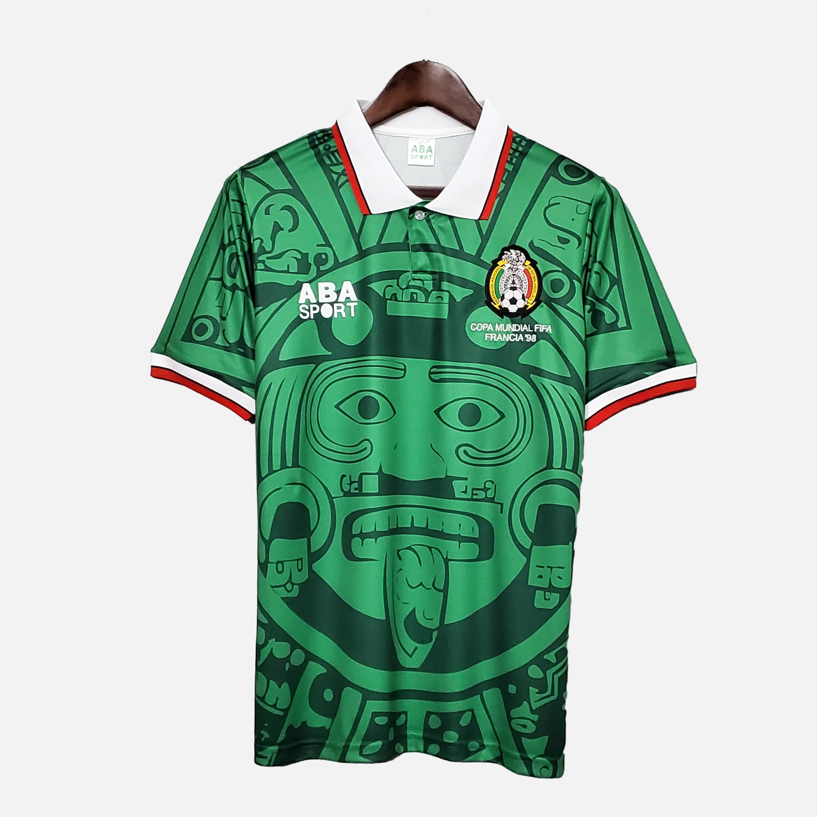 Retro Mexico 1998 Home Stadium Jersey - Unitedfutballjersey