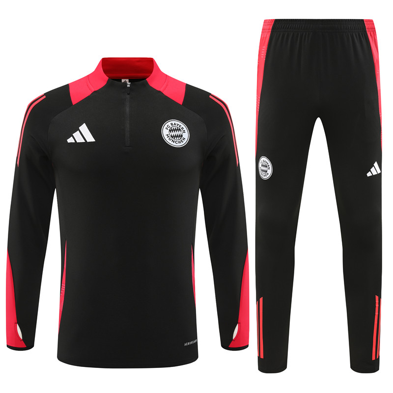 Bayern Munich 24-25 Long Sleeve Training Set - Black - Unitedfutballjersey