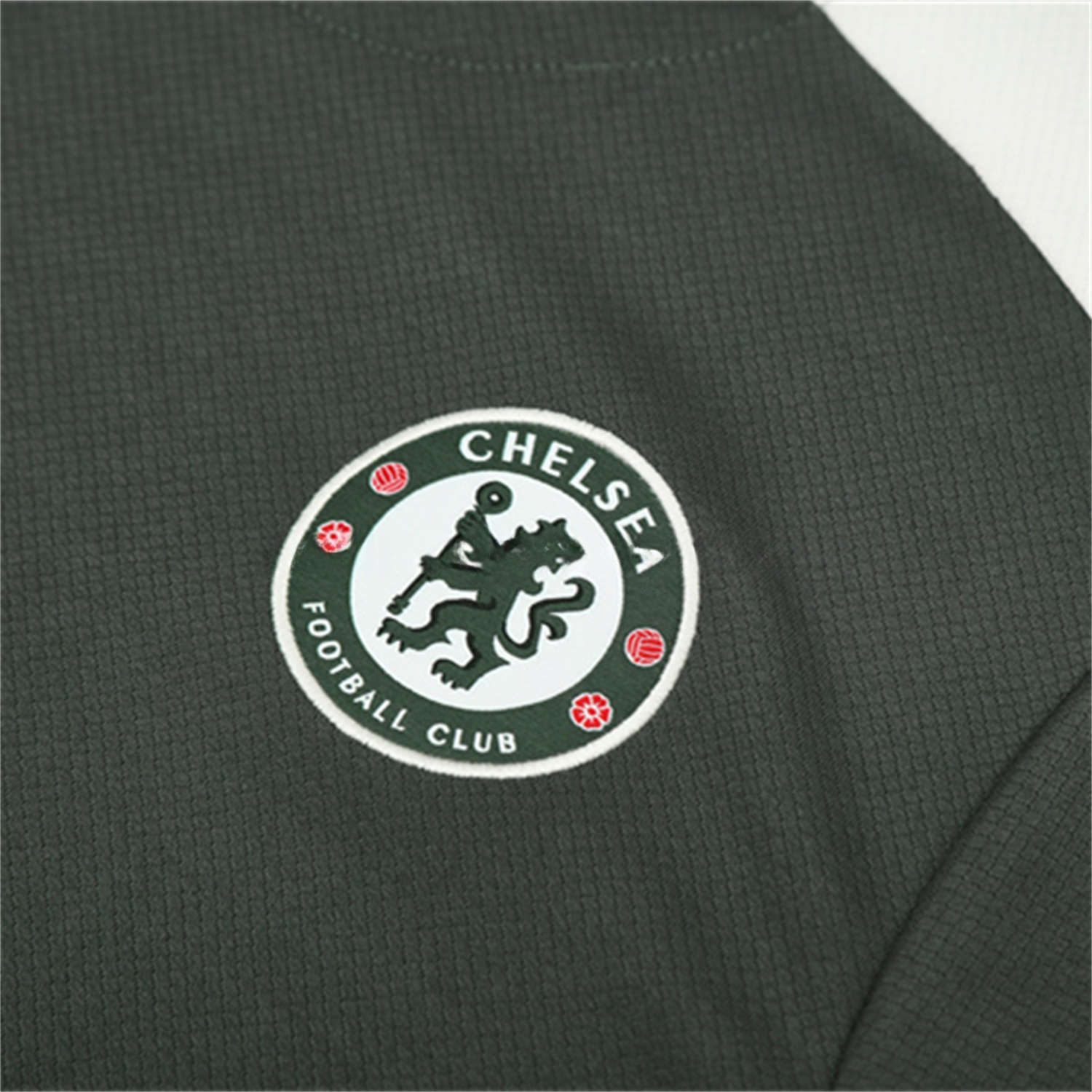 C.H.E.L.S.E.A 25-26 Kids Short-Sleeve Training Set - Army Green Top & Army Green Shorts - Unitedfutballjersey