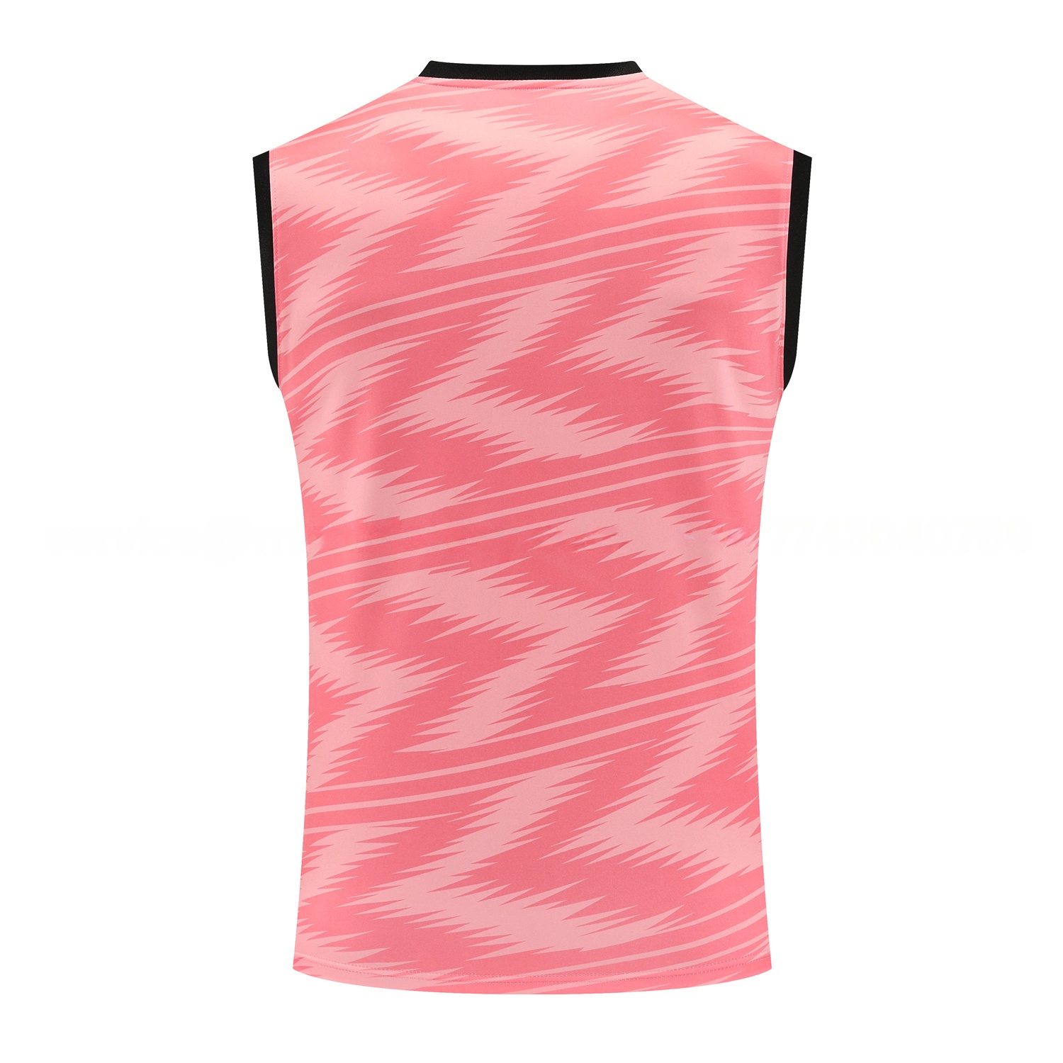 Real Madrid 25-26 Vest Training Set - Pink Arrow Pattern Vest & Black Shorts - Unitedfutballjersey