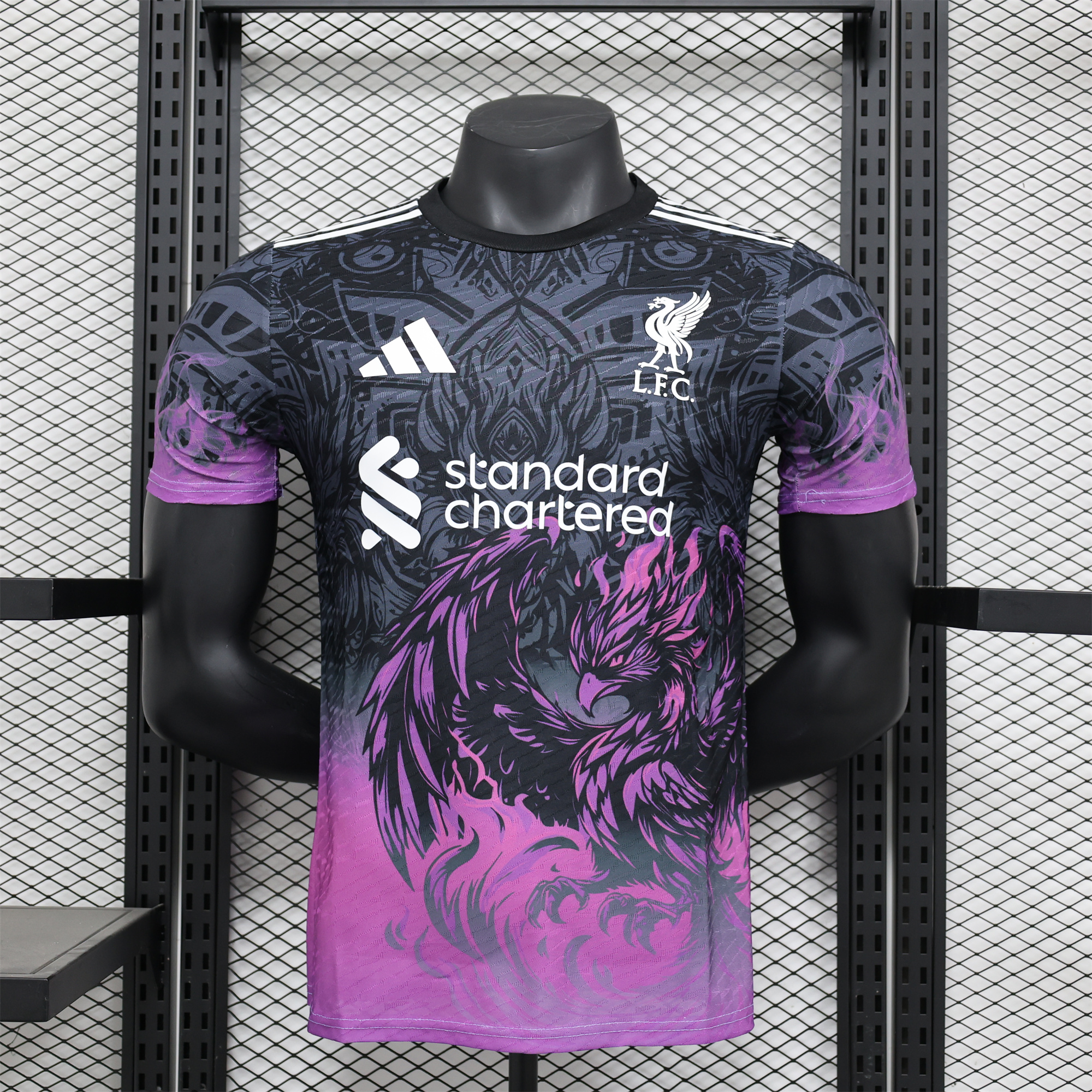 Liver.pool 24-25 Purple Fire Phoenix Special Edition Jersey - Player Version - Unitedfutballjersey
