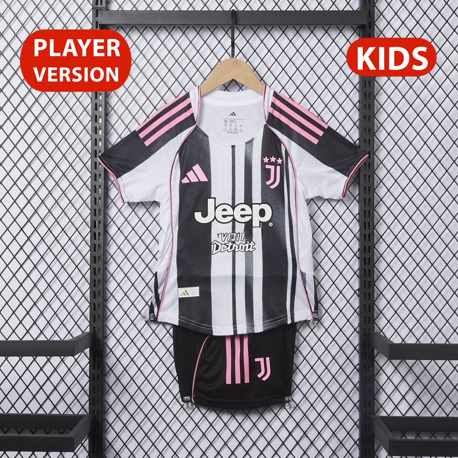 Juventus 25-26 Home Kids Kit - Player Version - Unitedfutballjersey