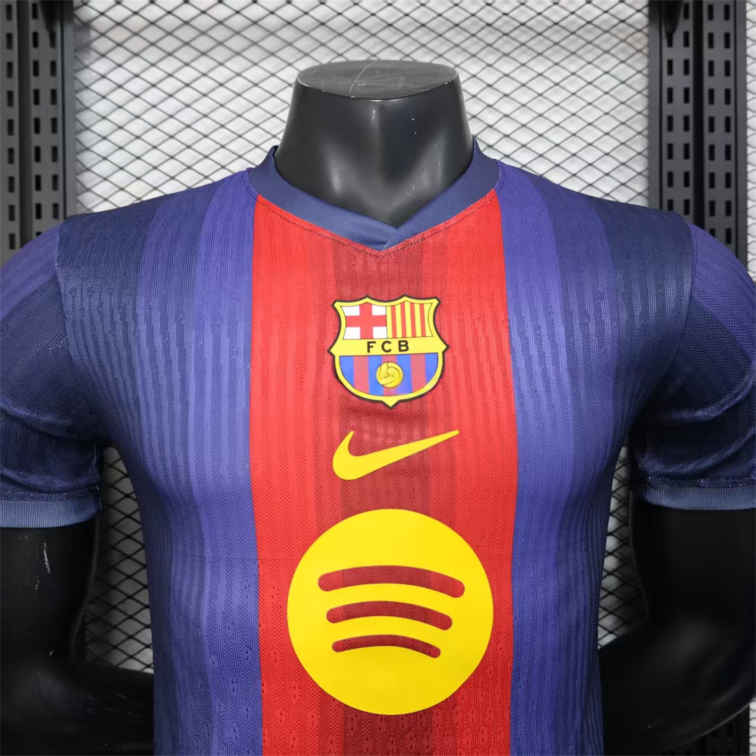 Barcelona 25-26 Big LOGO Red & Blue Stripe Special Edition Jersey - Player Version - Unitedfutballjersey