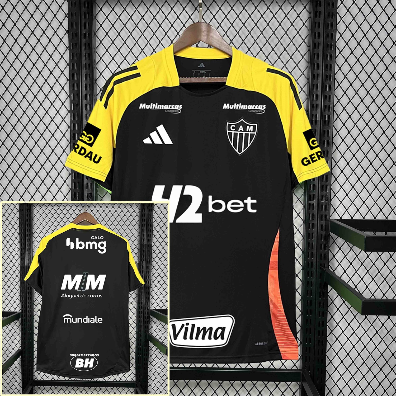 Atletico Mineiro 25-26 Black Pre-Match Training Jersey - Fans Version - Unitedfutballjersey