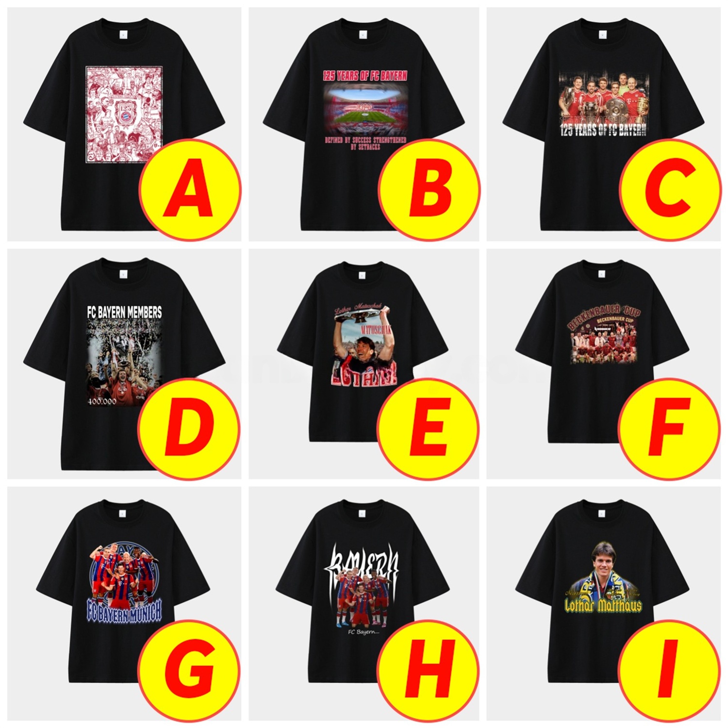 Bayern Munich 2025 125th Anniversary Memory Fragments Unisex Pure Cotton T-shirt - Unitedfutballjersey