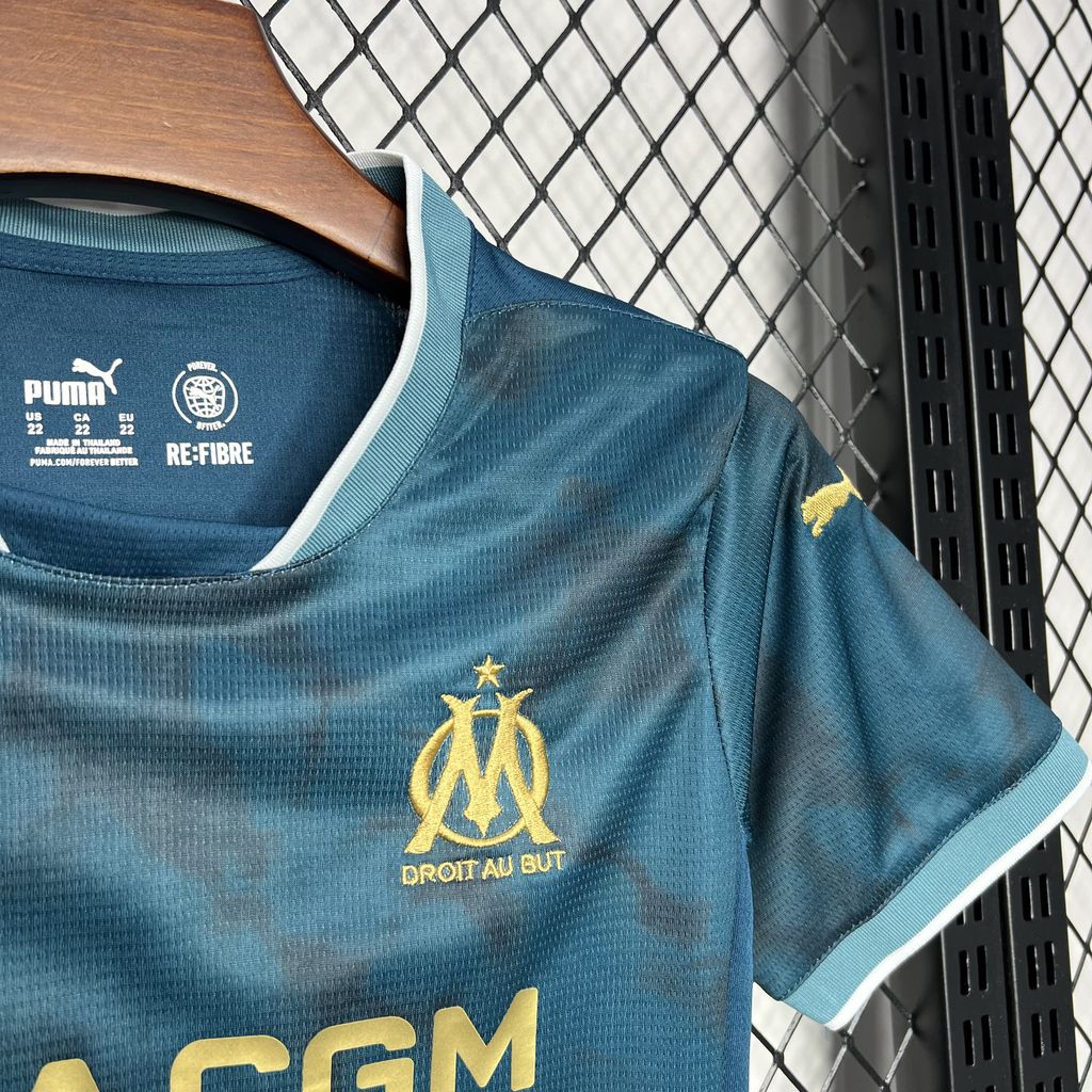 Marseille 24-25 Away Kids Kit - Unitedfutballjersey