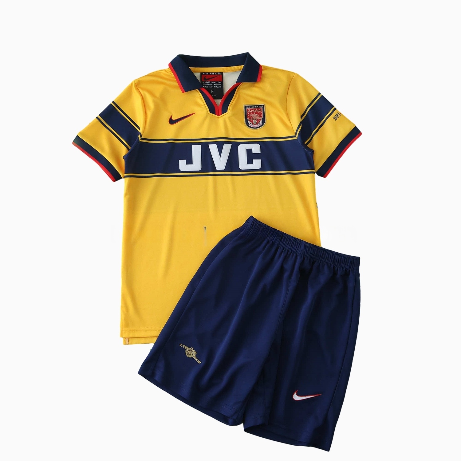 Retro Arsenal 1997-99 Away Kids Kit - Unitedfutballjersey
