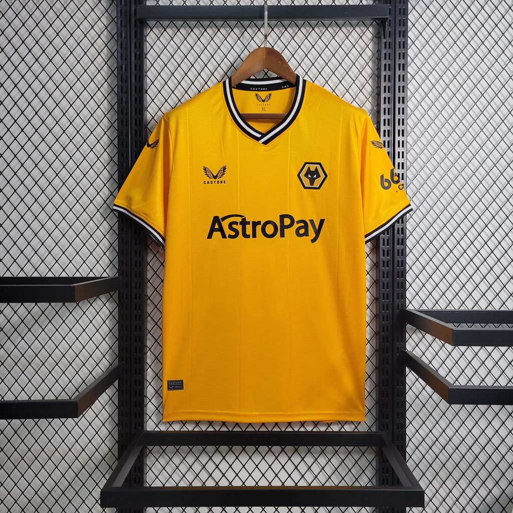 Wolverhampton Wanderers Wolves 23-24 Home Jersey - Fans Version - Unitedfutballjersey