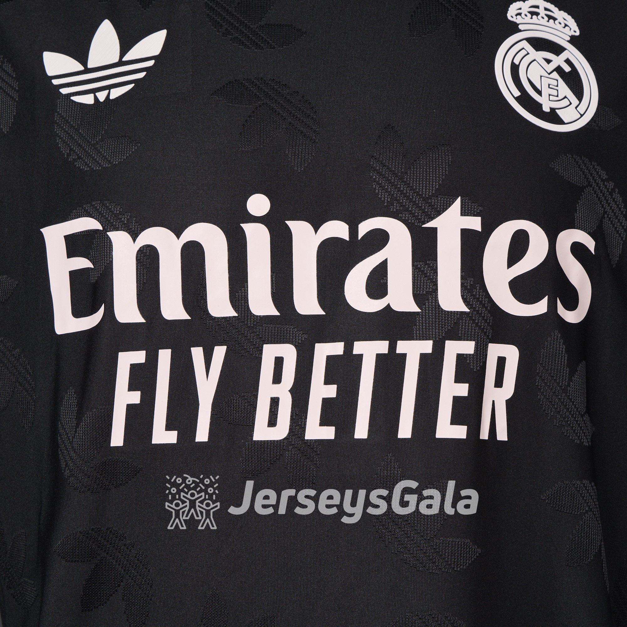 Real Madrid 24-25 Trefoil Black Jersey - Player Version - Unitedfutballjersey