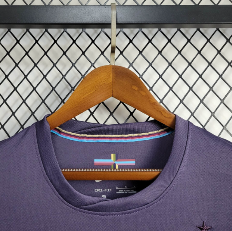 England 2024 Away Stadium Long Sleeve Jersey - Fans Version - Unitedfutballjersey