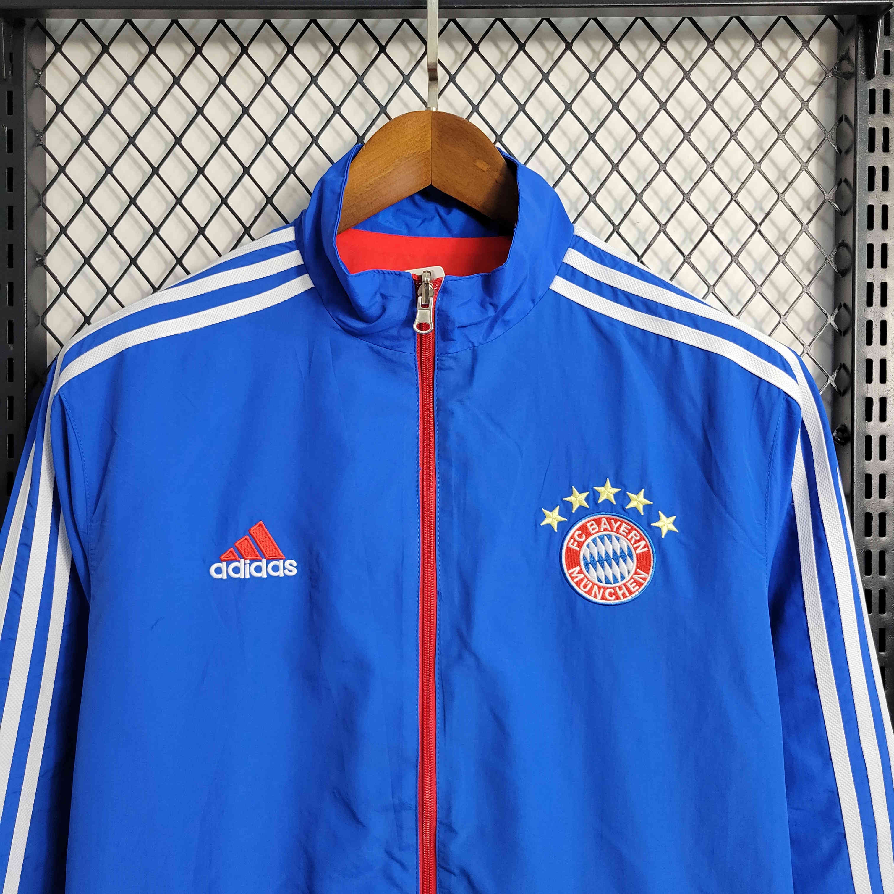 Bayern Munich 23-24 Blue Reversible Windbreaker - Unitedfutballjersey